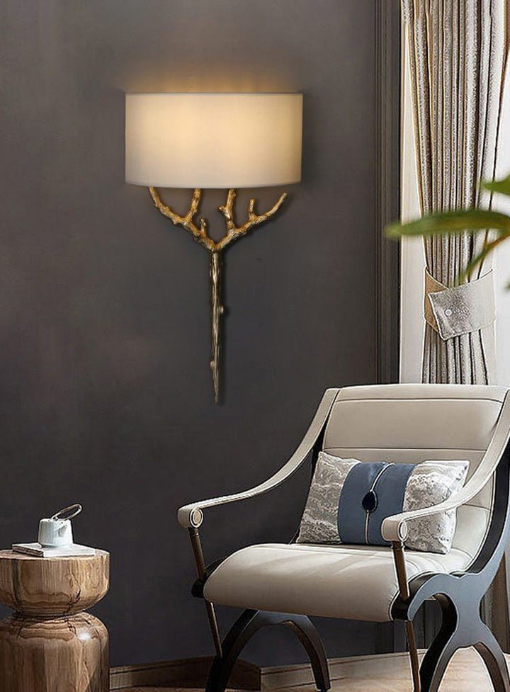 Brass Branch LED Wall Light Fixture