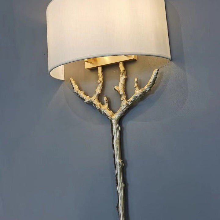 Brass Branch LED Wall Light Fixture