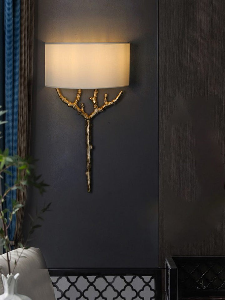 Brass Branch LED Wall Light Fixture