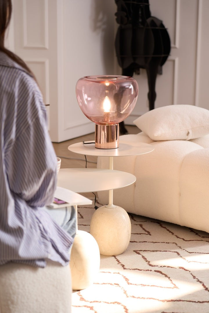 Bubble Effect Glass LED Table Lamp