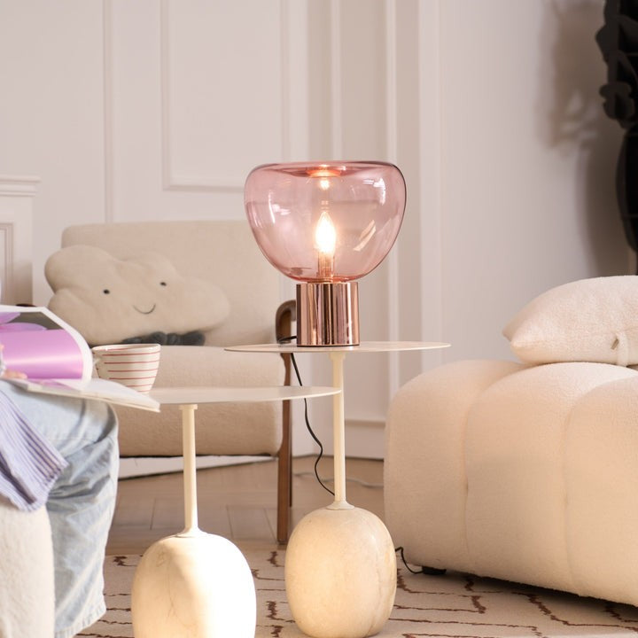 Bubble Effect Glass LED Table Lamp