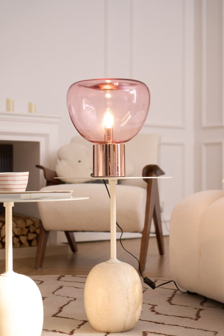 Bubble Effect Glass LED Table Lamp
