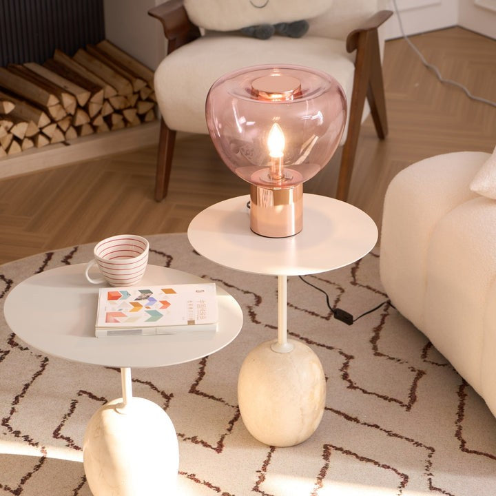 Bubble Effect Glass LED Table Lamp