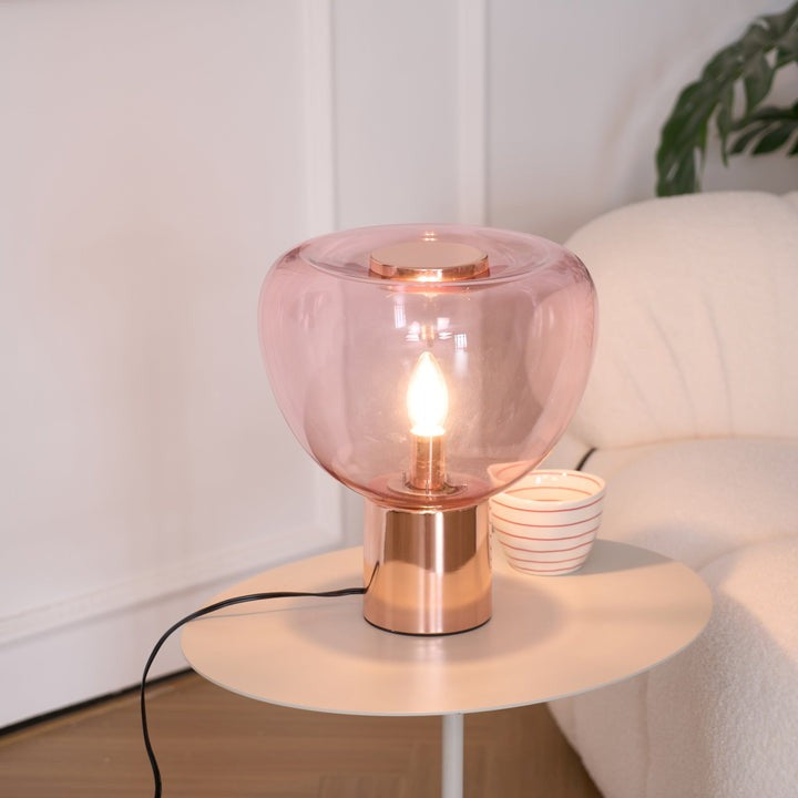 Bubble Effect Glass LED Table Lamp