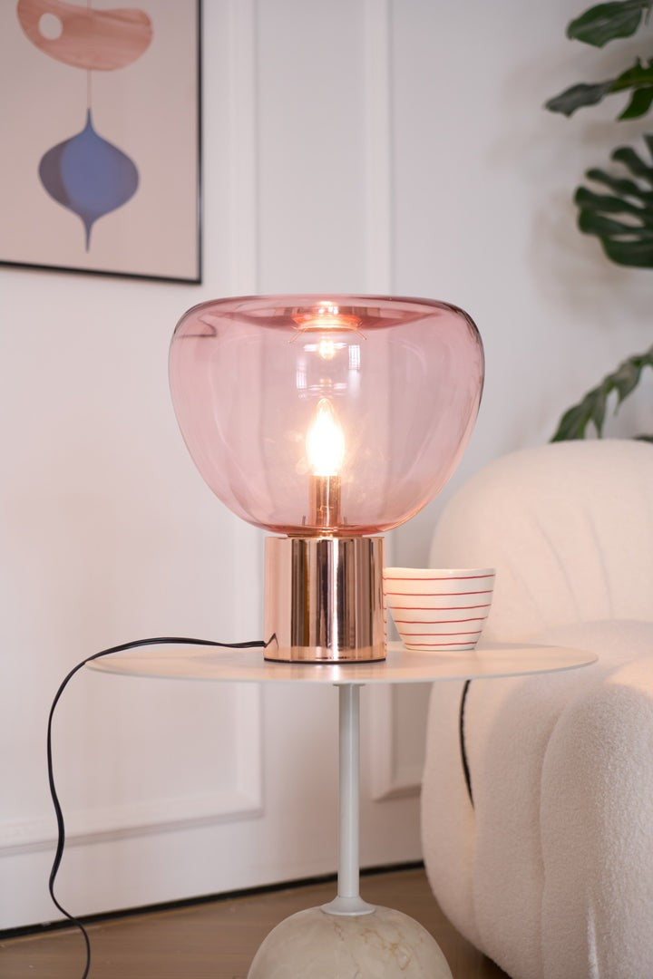 Bubble Effect Glass LED Table Lamp