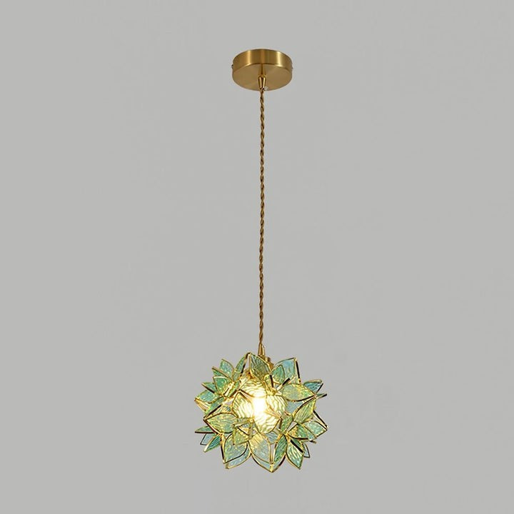 Capiz Flower Sphere Pendant Light