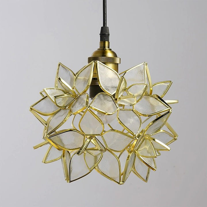 Capiz Flower Sphere Pendant Light
