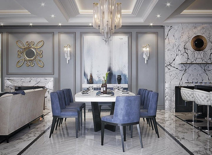 Cascading Metal Chain Chandelier