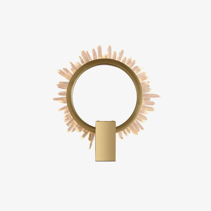 Clear Crystal LED Wall Sconce in Gold Finish