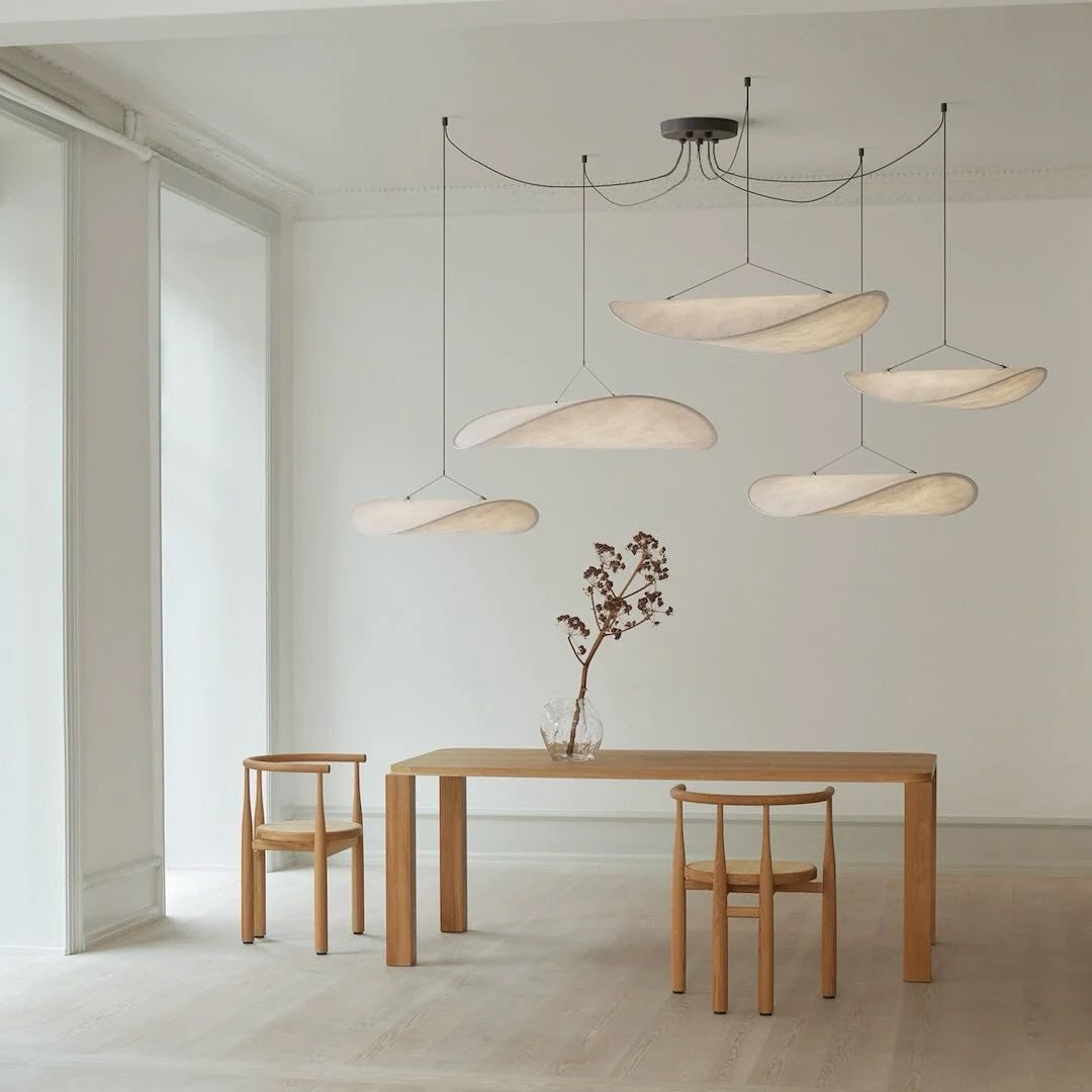 Cloud Effect Silk LED Pendant Light
