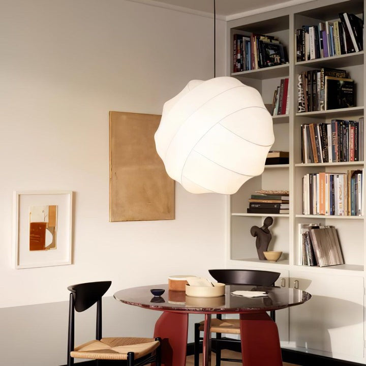 Cocoon Fiber Orbital Pendant Light – Modern LED Fixture