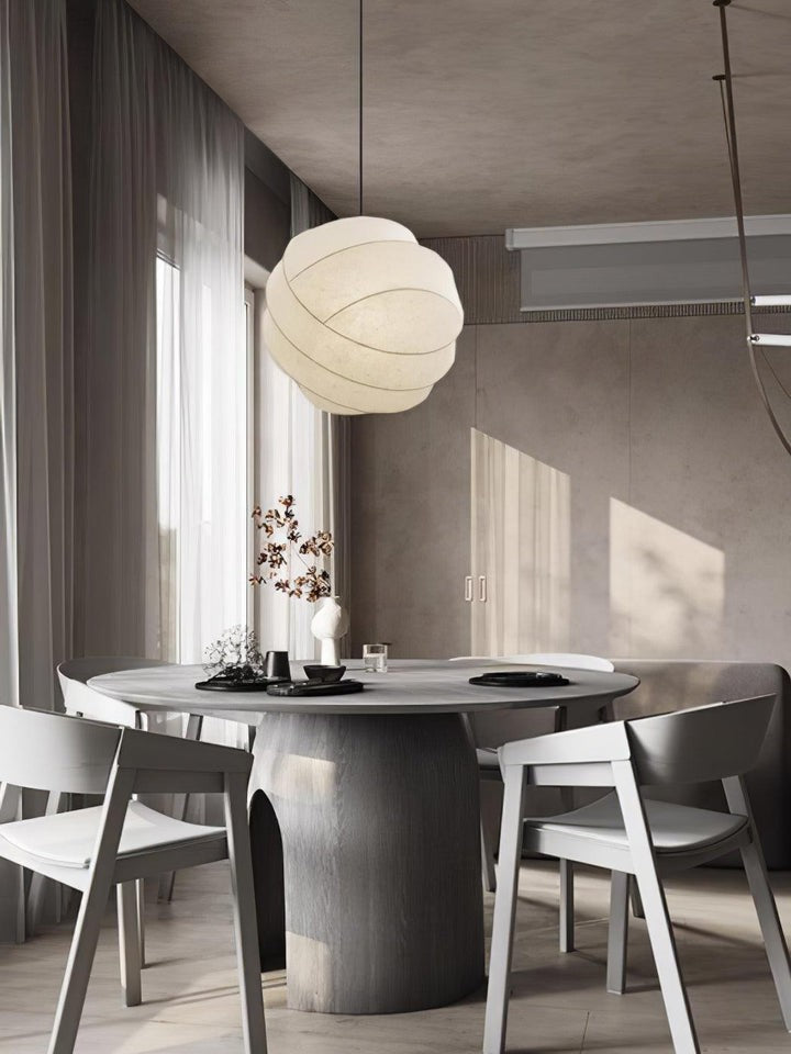 Cocoon Fiber Orbital Pendant Light – Modern LED Fixture