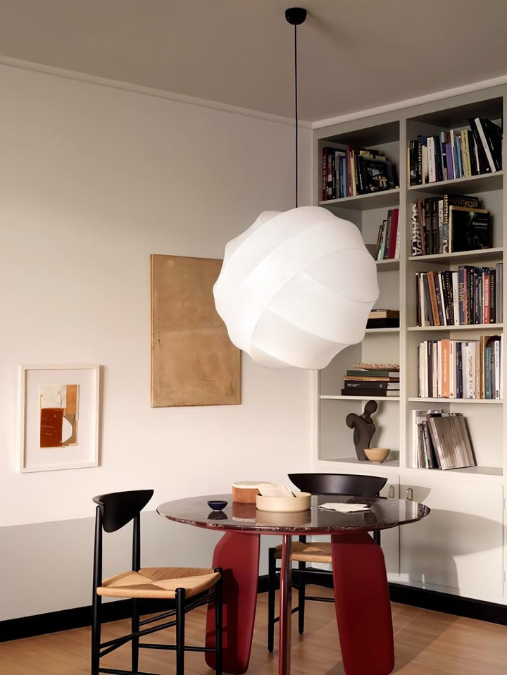 Cocoon Fiber Orbital Pendant Light – Modern LED Fixture