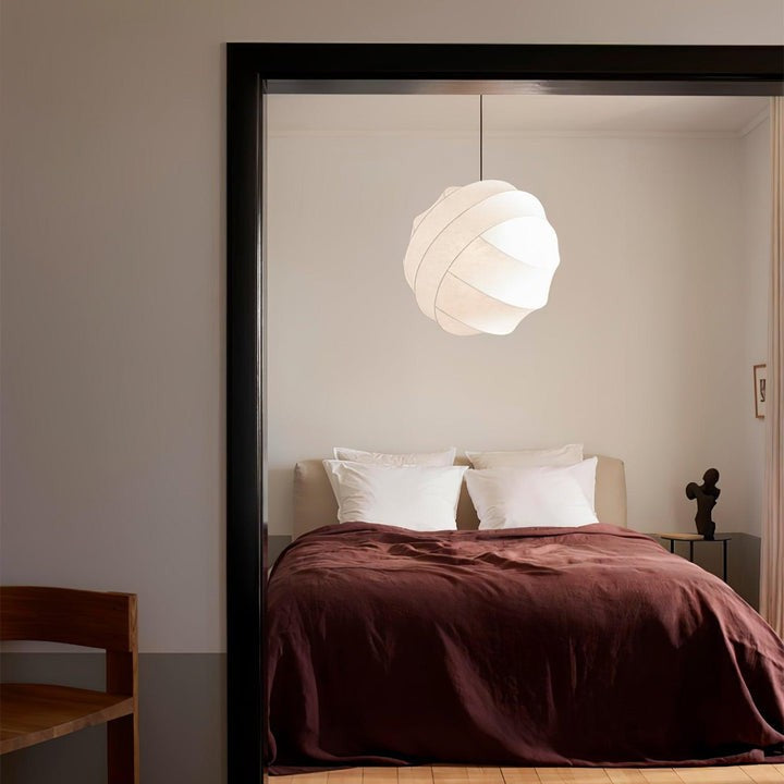 Cocoon Fiber Orbital Pendant Light – Modern LED Fixture