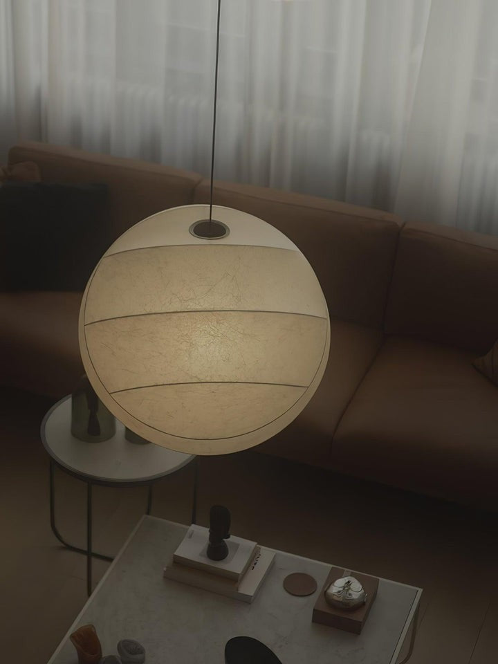 Cocoon Fiber Orbital Pendant Light – Modern LED Fixture