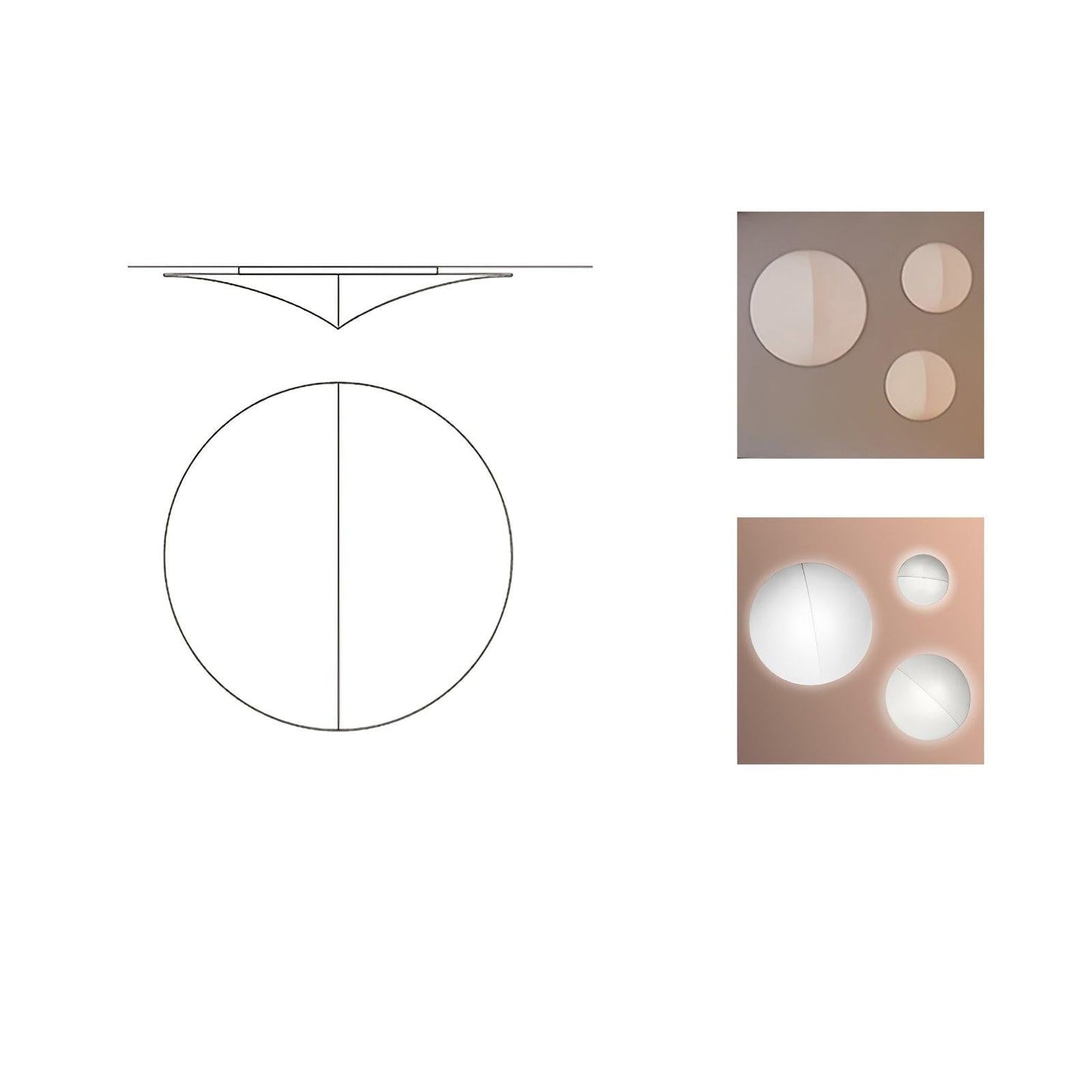 Contemporary Geometric LED Wall Sconce with Fabric Shade