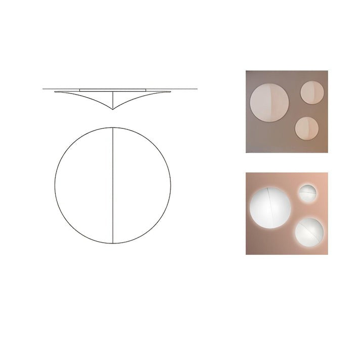 Contemporary Geometric LED Wall Sconce with Fabric Shade