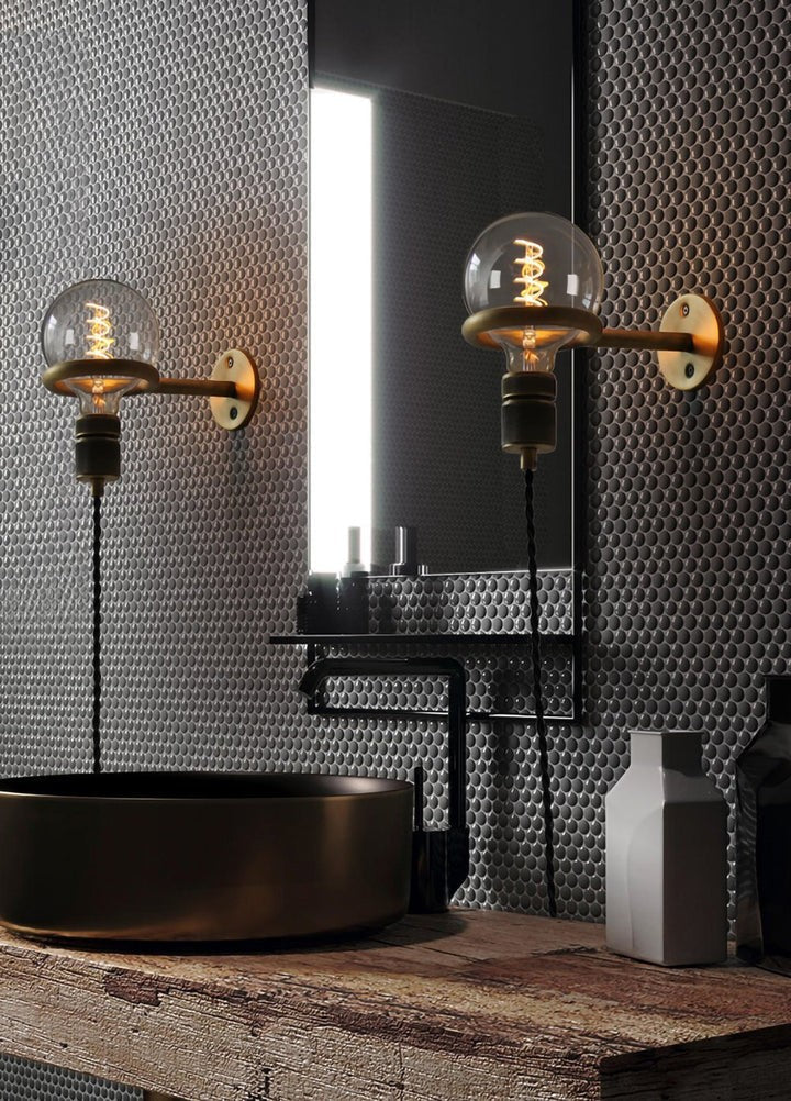 Copper Loop Wall Sconce – Minimalist Design