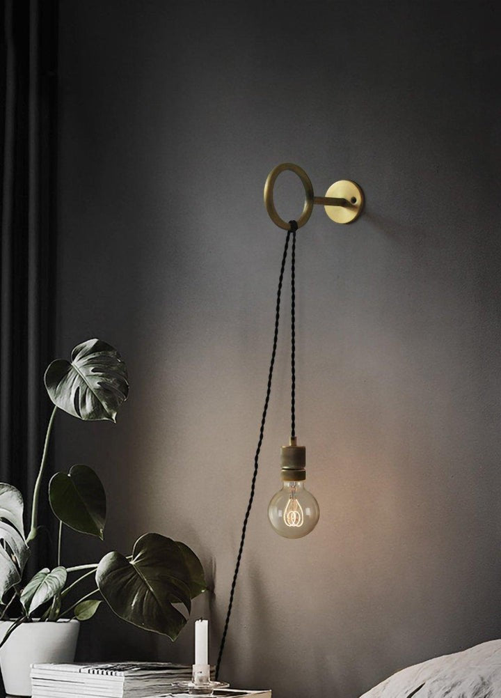 Copper Loop Wall Sconce – Minimalist Design