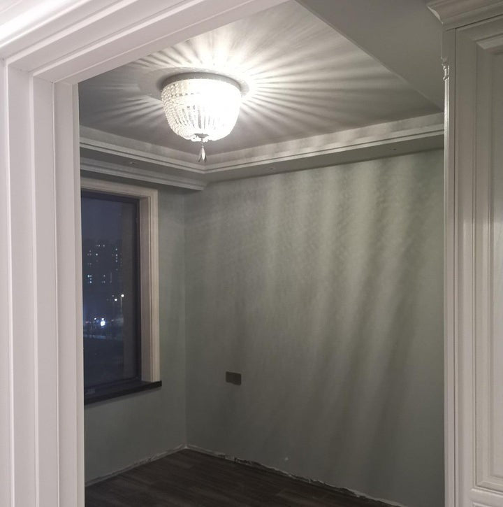 Crystal Beaded Flush Mount Ceiling Light