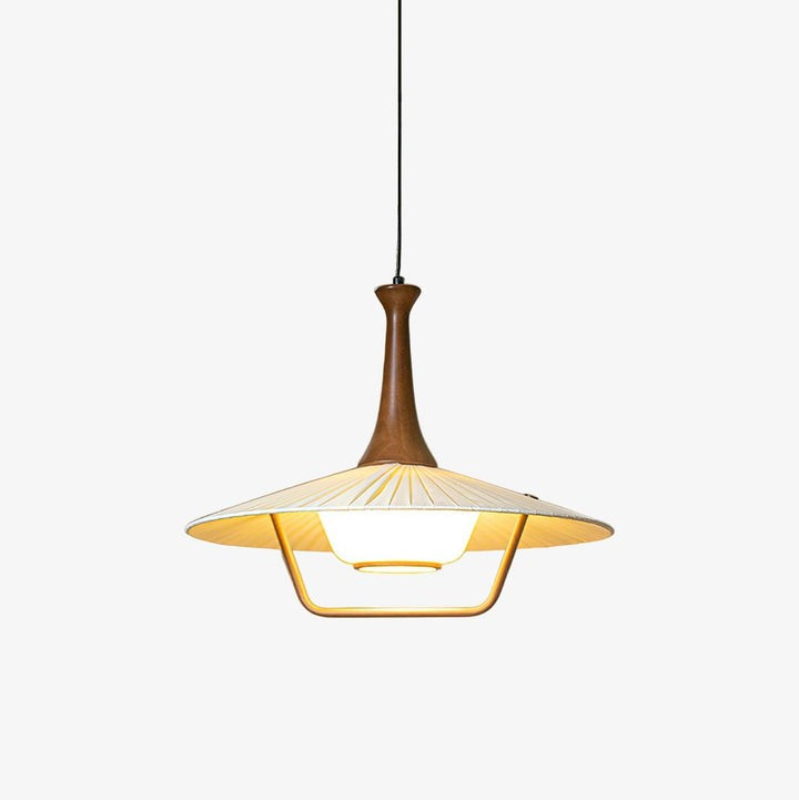 Eikon Pleated Fabric Shade Pendant Light