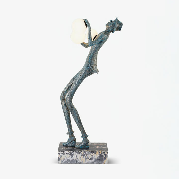 Elegant Gentleman Sculpture LED Floor Lamp