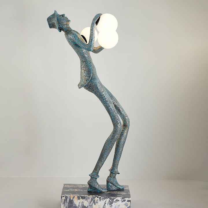 Elegant Gentleman Sculpture LED Floor Lamp