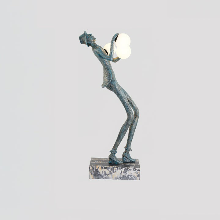 Elegant Gentleman Sculpture LED Floor Lamp