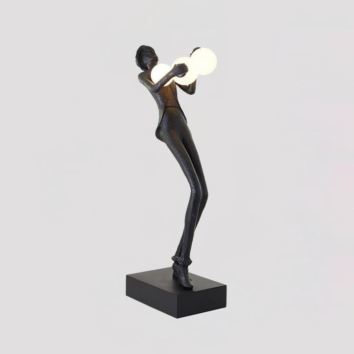 Elegant Gentleman Sculpture LED Floor Lamp