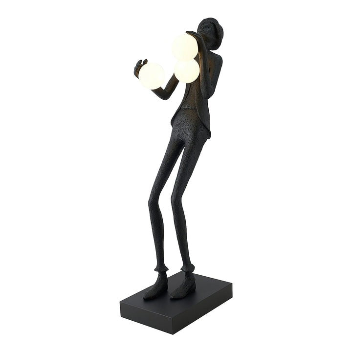 Elegant Gentleman Sculpture LED Floor Lamp