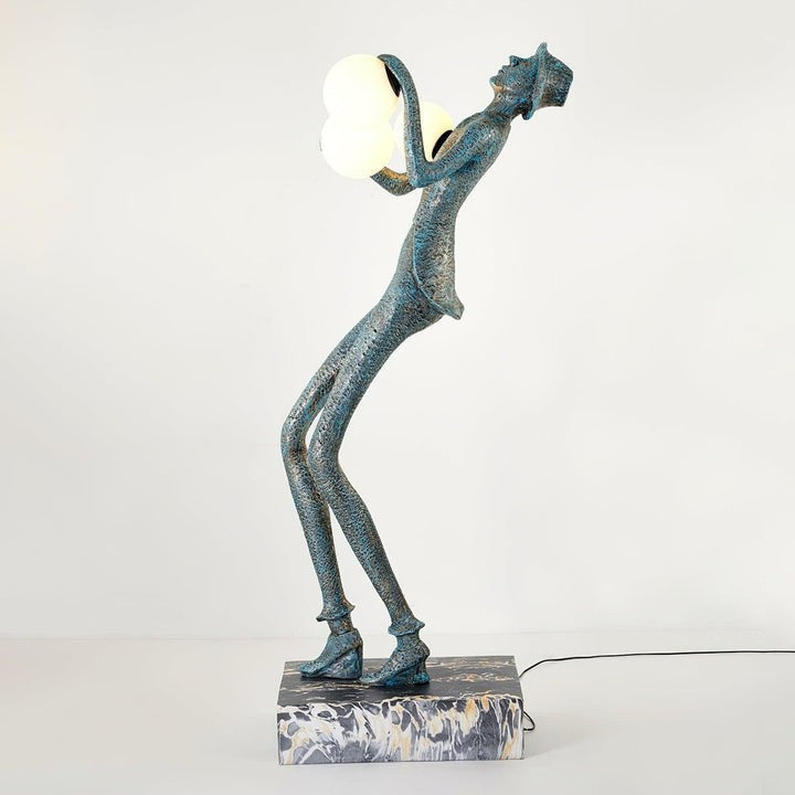 Elegant Gentleman Sculpture LED Floor Lamp