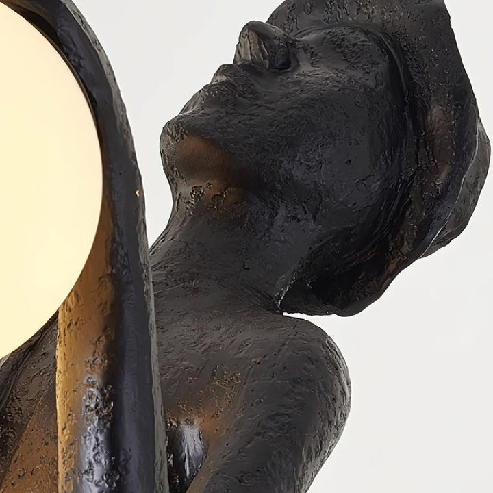 Elegant Gentleman Sculpture LED Floor Lamp