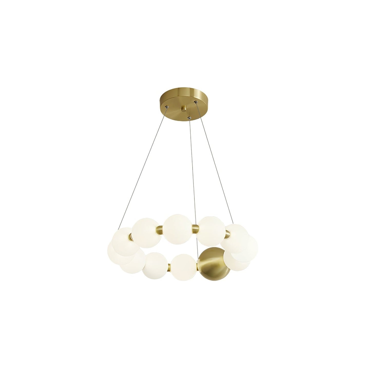 Elegant Pearl-Inspired Acrylic LED Chandelier