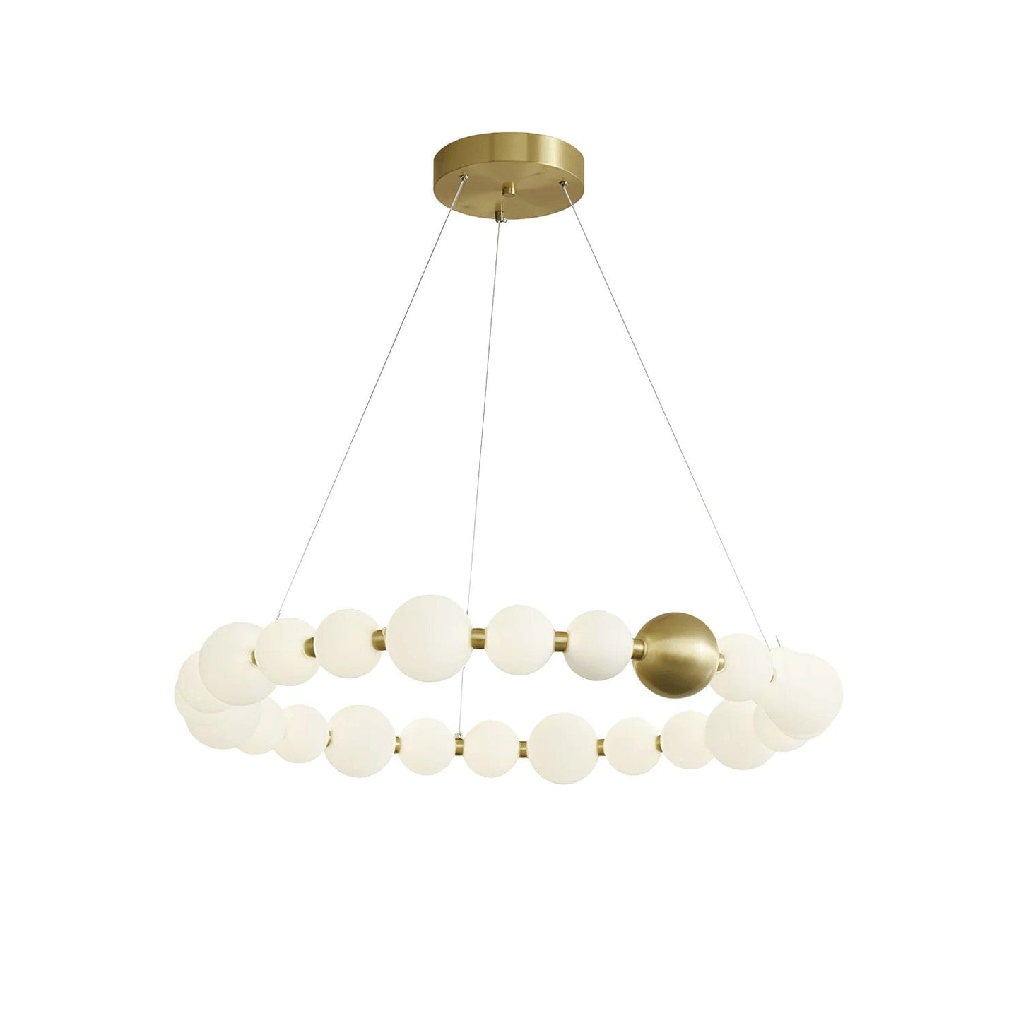 Elegant Pearl-Inspired Acrylic LED Chandelier
