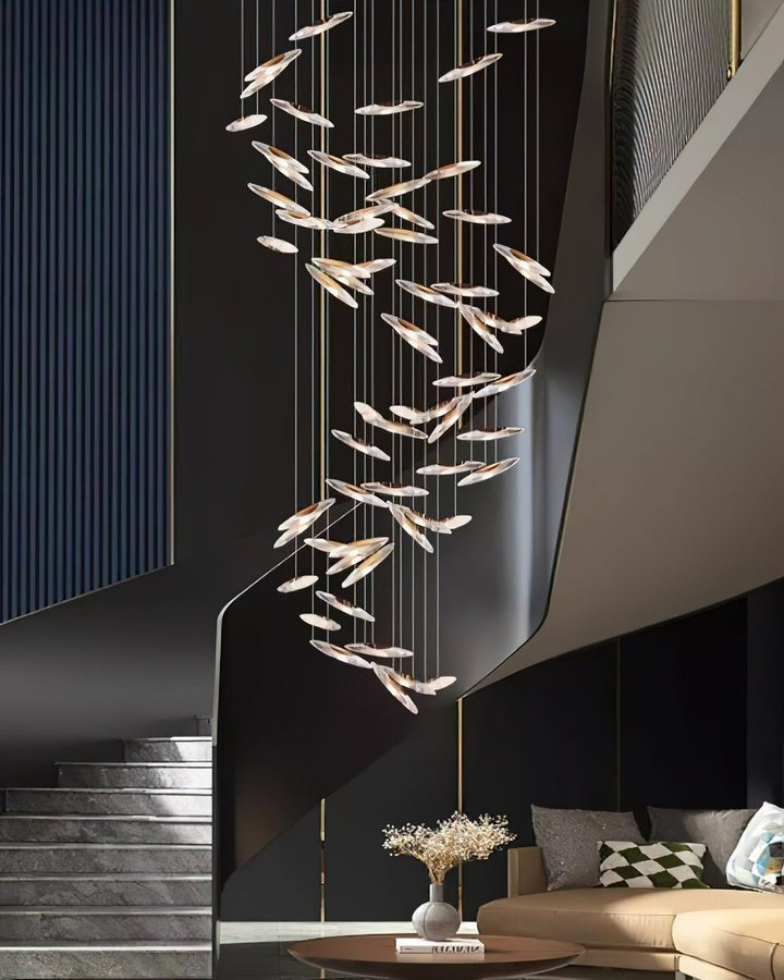 Ethereal LED Crystal Orb Chandelier