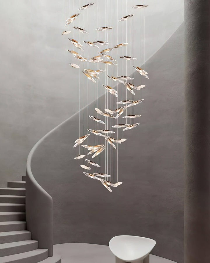 Ethereal LED Crystal Orb Chandelier