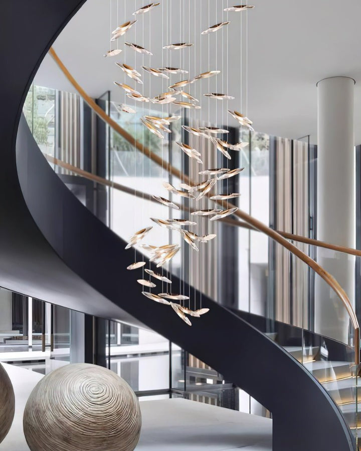 Ethereal LED Crystal Orb Chandelier
