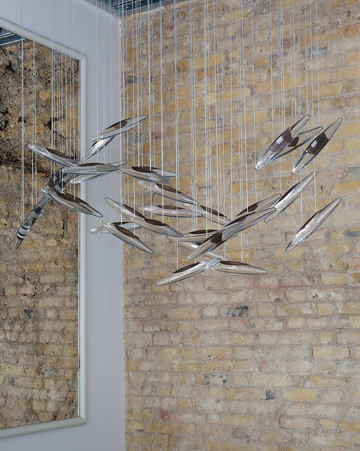 Ethereal LED Crystal Orb Chandelier