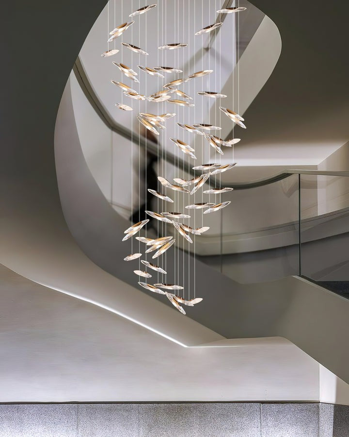 Ethereal LED Crystal Orb Chandelier