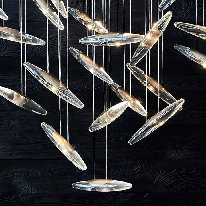 Ethereal LED Crystal Orb Chandelier