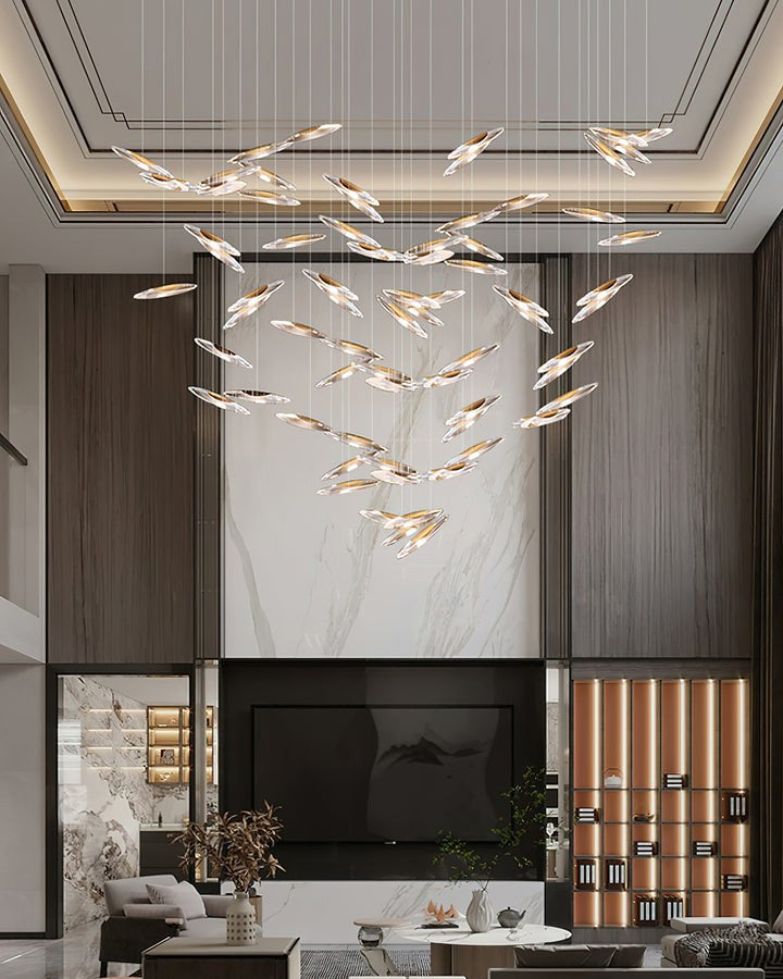 Ethereal LED Crystal Orb Chandelier
