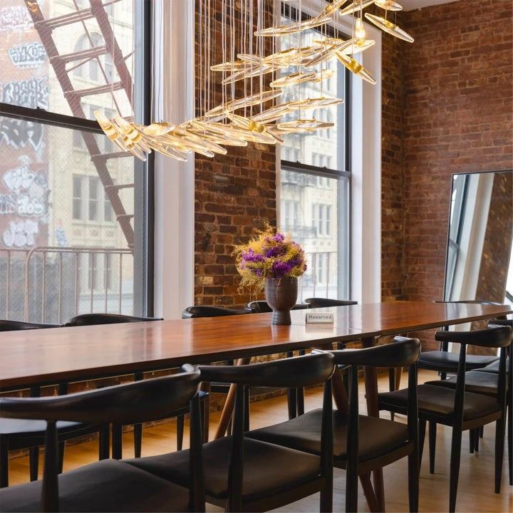 Ethereal LED Crystal Orb Chandelier