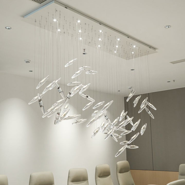 Ethereal LED Crystal Orb Chandelier