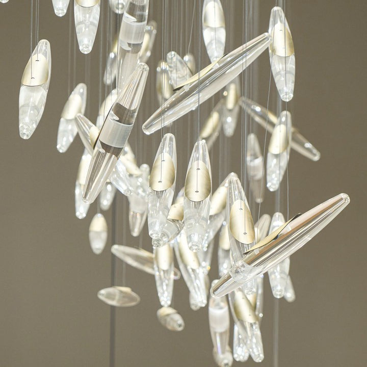 Ethereal LED Crystal Orb Chandelier