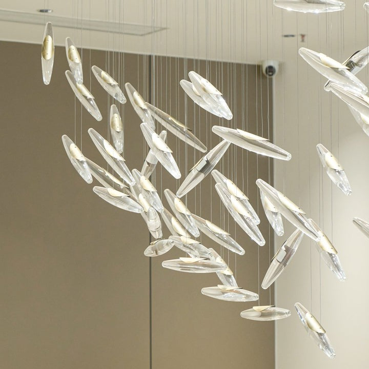 Ethereal LED Crystal Orb Chandelier