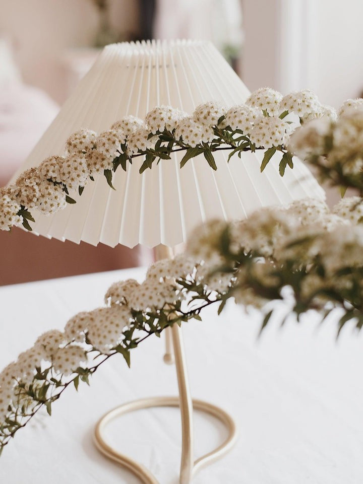 Floating Pleated Shade LED Table Lamp