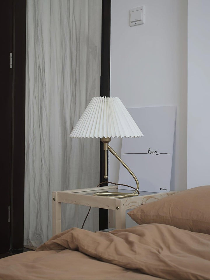 Floating Pleated Shade LED Table Lamp