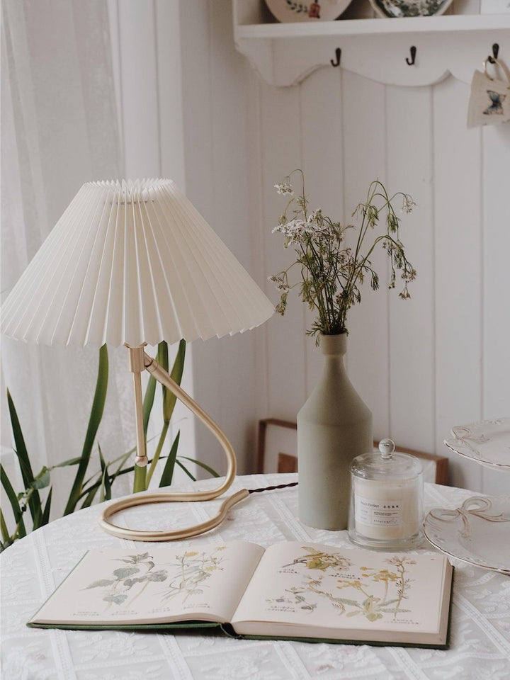 Floating Pleated Shade LED Table Lamp