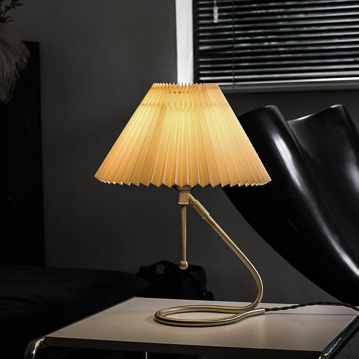 Floating Pleated Shade LED Table Lamp