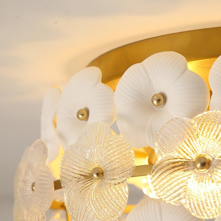 Flower Cluster Glass Ceiling Light
